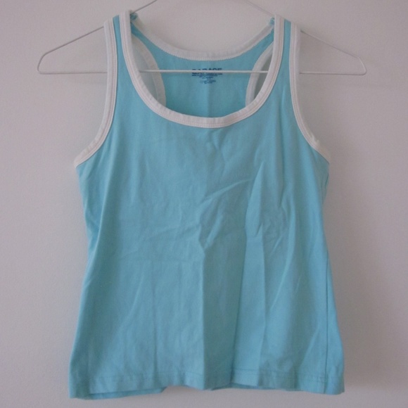 🎁 Free with purchase 🎁 Garage - Light Blue Racerback Tank Top - Picture 1 of 3